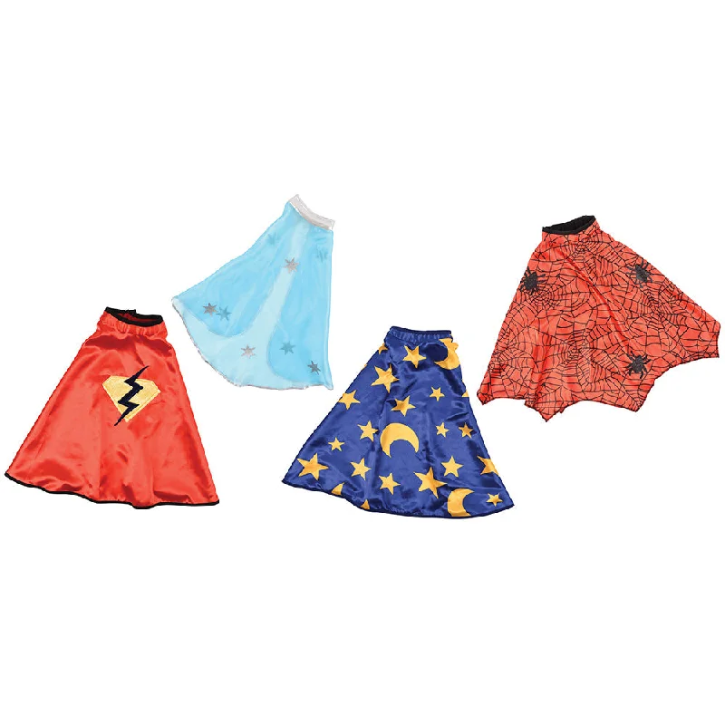 Playing characters for kids' group role-playing activities-Toddler Play Capes / Set of 4